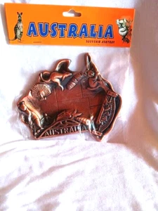 NEW AUSTRALIA METAL MAP ASHTRAY/DISH, FREE POSTAGE, GREAT GIFT OF AUSSIE!!! - Picture 1 of 4