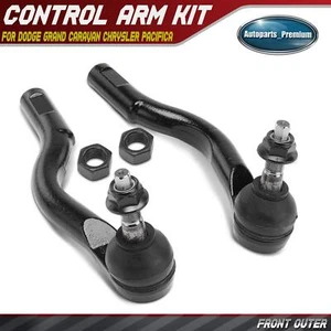 2Pcs Front Outer Steering Tie Rod End for Chrysler Pacifica 17-25 Grand Caravan - Picture 1 of 10