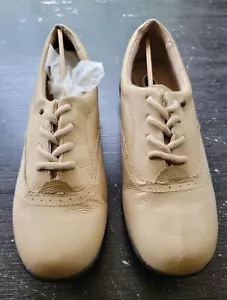 Dr.Scholls Women's Tan Lace Up Oxfords Comfort Walking Shoes New - Picture 1 of 12
