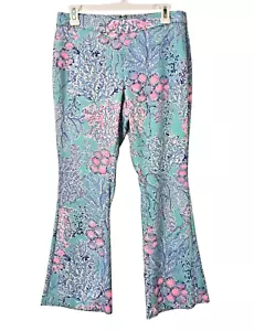 Lilly Pulitzer Caprihose Damen 4 mehrfarbig Blumen gerades Bein Strand Kreuzfahrt - Bild 1 von 6