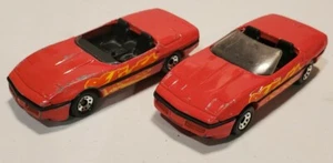 Matchbox Auto 1987 Corvette Kellogg's Cereal Promo Flames Chevy rot - 2 Stück - Bild 1 von 5