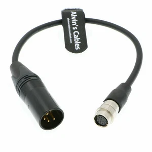 XLR 4 Pin Male to Hirose 12 Pin Female Power Cable for Lens Servo Camera 12V XLR - Picture 1 of 4
