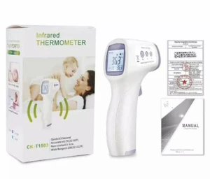 Non-Contact Forehead Thermometer Infrared w Fever Alarm LCD TEMPERATURE READING - Picture 1 of 1