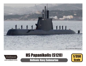 Wolfpack WP13502, HS Papanikolis (S120) Submarino-KIT MODELO PLÁSTICO, ESCALA 1/350 - Imagen 1 de 2
