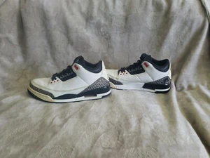 Sneakers Nike Air Jordan 3 a infrarossi taglia 10,5 136064–123 OG III bianche nere - Foto 1 di 7