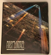 Star Trek Primo Contatto Ufficiale Trading Scheda Raccoglitore & Set