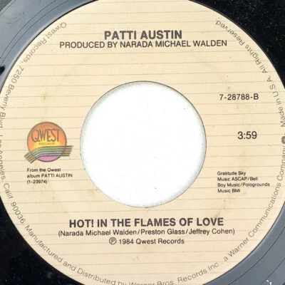 Patti Austin The Heat of Heat / Hot! In the Flames of Love 45 RPM Single Y - Image 1 of 3