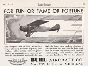 1930 Buhl Aircraft ad 5/20/2024h - Picture 1 of 1