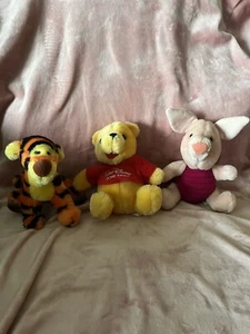 Disney WINNIE THE POOH Plush Bean Bag Set Tigger Piglet Pooh. stuffed animal - Picture 1 of 7