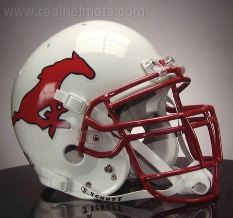 SMU MUSTANGS NCAA Schutt XP Full Size REPLICA Gameday Football Helmet Cover