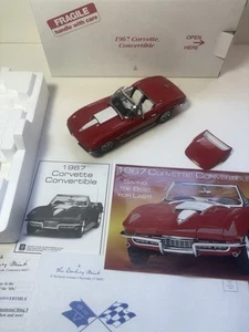 Chevrolet Corvette 1967 convertible Danbury como nuevo rojo rally 1:24 con caja bonita - Imagen 1 de 24
