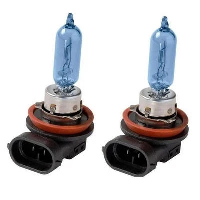 2x H9 Halogen 65W 12V High-Beam Headlight Replacement Car Bulbs White Blue Glass - Image 1 of 4