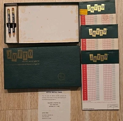 Vintage 1972 JOTTO Secret Word Game by Selchow & Righter Makers of Scrabble - Image 1 of 4