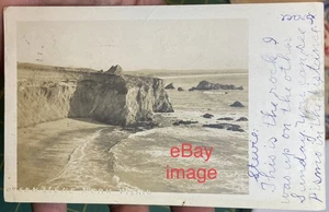 1900’s PISMO BEACH Rock Formations, Cliffs & Beach, California RPPC Mailed 1907 - Picture 1 of 6