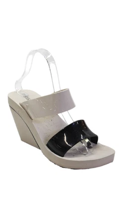 Melissa Womens Double Strap Slide On Wedge Sandals Beige Size 37 7 - Image 1 of 4