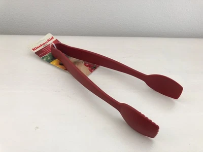 New KitchenAid Empire Red HERA Classic Nylon Tongs Safe for Nonstick - Image 1 of 2