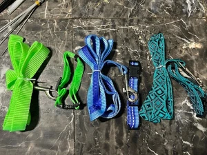 Small Dog Collar/leash Set, Lot Of 3 - Picture 1 of 4