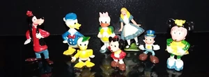 Vintage MARX Disneykins lot (8 different) plastic figures, 1960's Donald-Daisy+ - Picture 1 of 3
