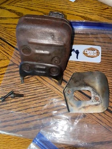 HUSQVARNA 359 357 MUFFLER EXHAUST W/ GUARD OEM FREE SHIP - Picture 1 of 4