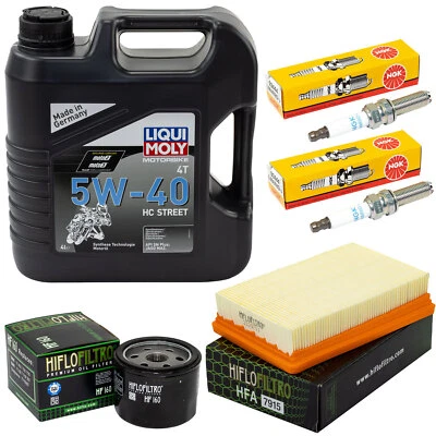 Wartung für BMW R 1200 R R RT LC 2013-18 Set Öl 4L Luftfilter Ölfilter Zündkerze - Bild 1 von 4