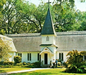 St Simons Island Methodist Christ Church Frederica Building GA Vintage Postcard - Picture 1 of 4