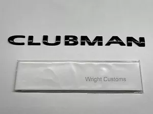NUOVO MINI CLUBMAN NERO DISTINTIVO STIVALI POSTERIORI EMBLEMA R55 F54 CON MODELLO - Foto 1 di 5