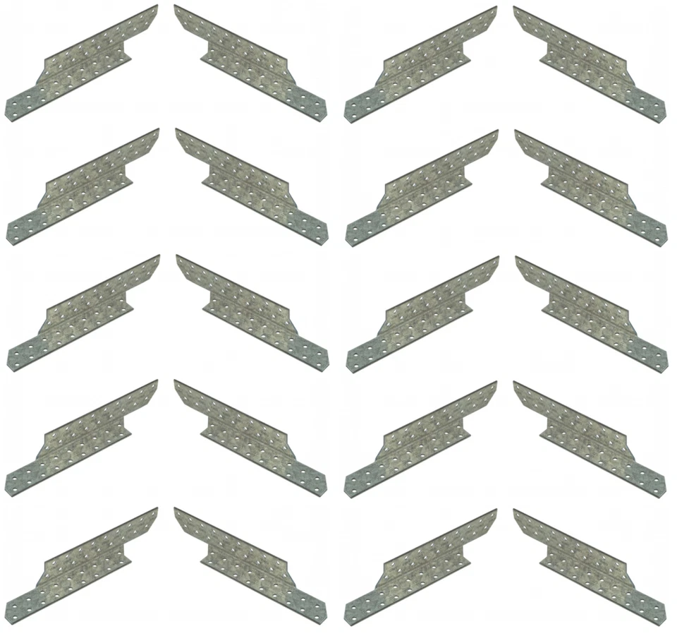 GEDOTEC 10 Paar Sparrenpfettenanker Dach Sparrenanker Pfettenanker 170-290 Stahl Winkel
