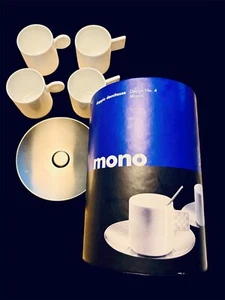 4 sets 1999 Mikaela Dörfel Mono Porcelain Doppio Demitasse Design No. 4 and No.6 - Picture 1 of 6