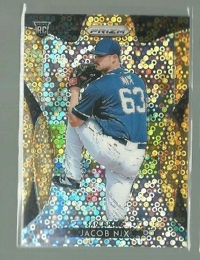 2019 Panini Prizm Prizms Neon Orange Donut Circles #178 Jacob Nix (ref 78984) - Image 1 of 1