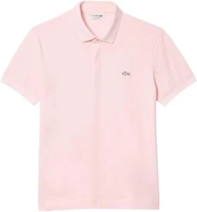 Lacoste Men's Short Sleeve Paris Polo Shirt, Flamingo Pink, L - Picture 1 of 3
