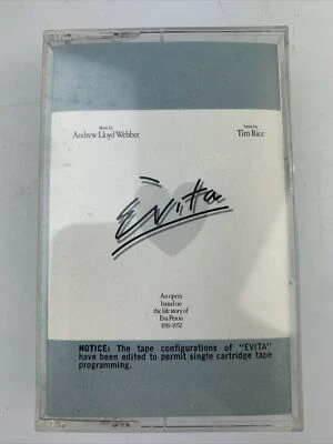 Evita by Andrew Lloyd Webber and Tim Rice, 1976 Cassette tape - Image 1 of 3
