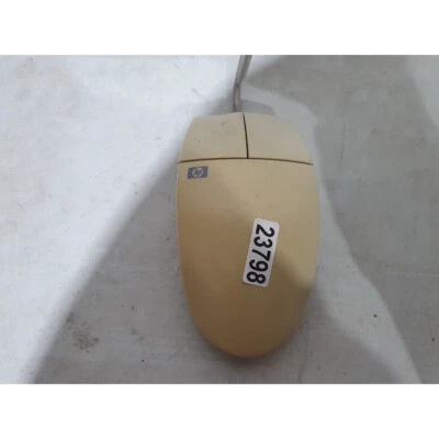 HP M-S34 C3751B Mechanical Mouse Beige PS/2 Wired 2-Buttons Compact for Desktop - Image 1 of 4