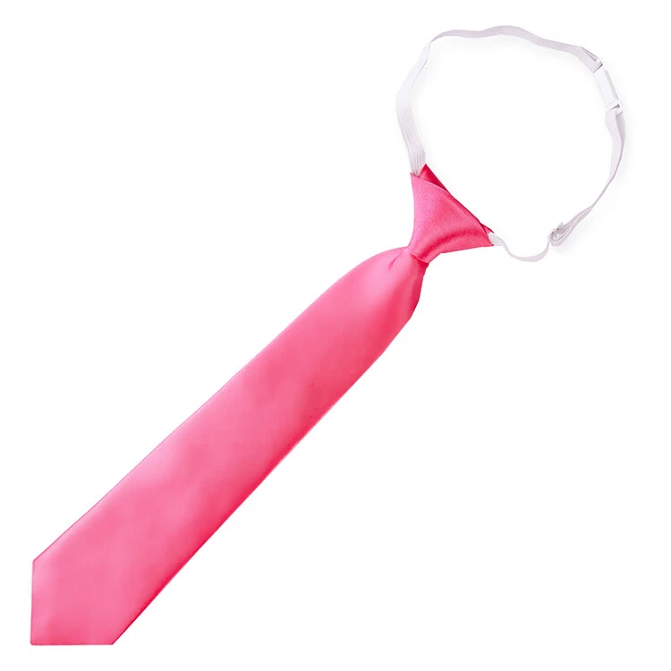 Hot Pink Junior Boys Elasticated Tie - Image 1 of 1