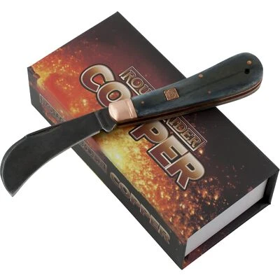 Rough Ryder Copper Bolster Hawkbill Blade Folding Pocket Knife RR1587 - Image 1 of 2