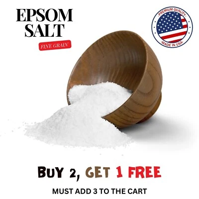 AROMA DEPOT Pure Epsom Salt Fine Magnesium Sulfate, 100% Natural Skin Benefits USP Grade
