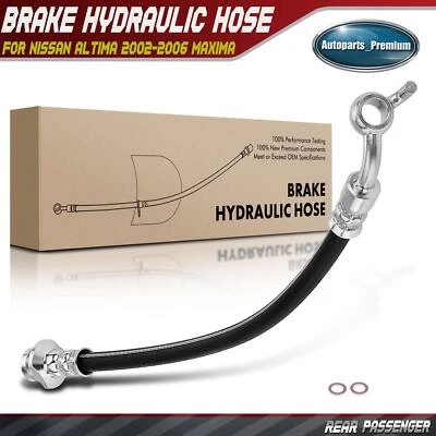 Manguera hidráulica de freno trasero derecho para Nissan Altima 2002-2006 Máxima 04-08 2,5 L 3,5 L Foto 1 de 4