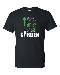 Papou King of the Garden Shirt, Papou Gardening Shirt, Gardening Shirt for Papou - Imagen 1 de 1