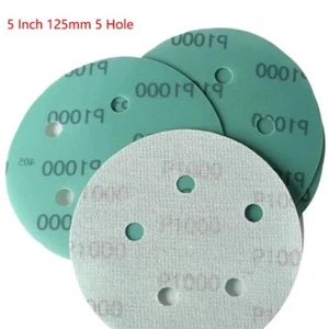 5 pulgadas 125 mm discos de lijado húmedos y secos almohadillas de película de papel de lija 1000 arena 5 orificios nuevos - Imagen 1 de 5