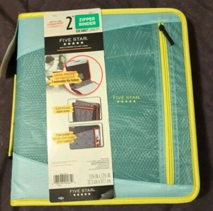Five Star 2-in Zipper Binder, 530 Sheet Capacity - Picture 1 of 2