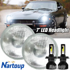 DOT Approved Pair 7inch Round LED Headlights HI/LO For Datsun 280ZX 240Z 260Z