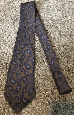 Corbata de cuello de seda hecha a mano vintage Ferrell Reed para Nordstrom para hombre cachemira EE. UU. Foto 1 de 4