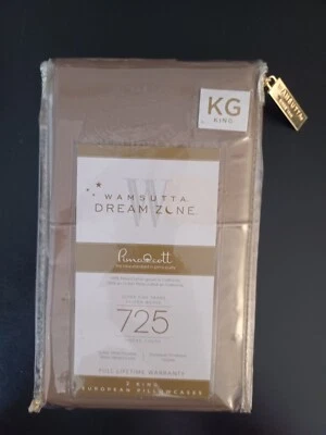 Fundas de almohada TAUPE Wamsutta Dream Zone 100 % algodón Pima 725 TC, 20x36, REY Foto 1 de 3