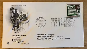 Stock Market Crash 1929. First Day Of Issue Stamps - Picture 1 of 1