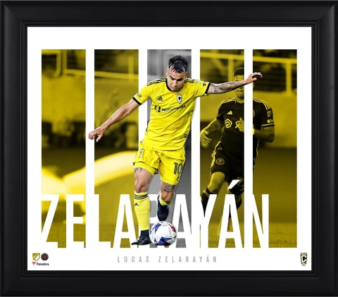 Lucas Zelarayan Columbus Crew Framed 15'' x 17'' Player Panel Collage Cover
