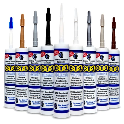 CT1 Sealant Waterproof Adhesive Metal Wood Plastic Glass Concrete ALL COLOURS !!