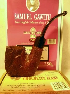 Pre-smoked Hungarian shape, briar pipe with rusticated finish! - Picture 1 of 7