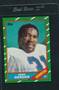 1986 Topps #121 Mike Harden Broncos Signed Auto *35133 - Picture 1 of 1