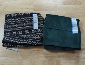 2 por $ 20 Leggings Time and Tru tiro alto verde y negro Fairisle XXXL (22) - Imagen 1 de 8