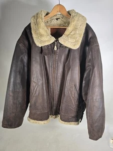 CHAQUETA BOMBER DE CUERO PARA HOMBRE CANYON RIDGE TALLA 4XB - Imagen 1 de 12