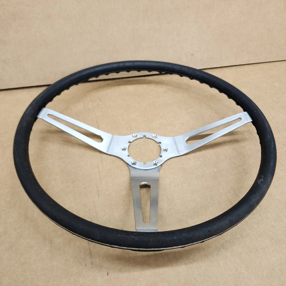 Volante Corvette 69-75 C3 acero inoxidable 3 radios original de fábrica NEGRO Foto 1 de 4